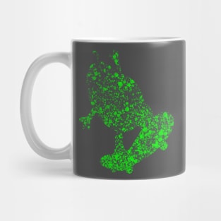 GreenSkinMango g’mangos GreenSplatSkate Mug